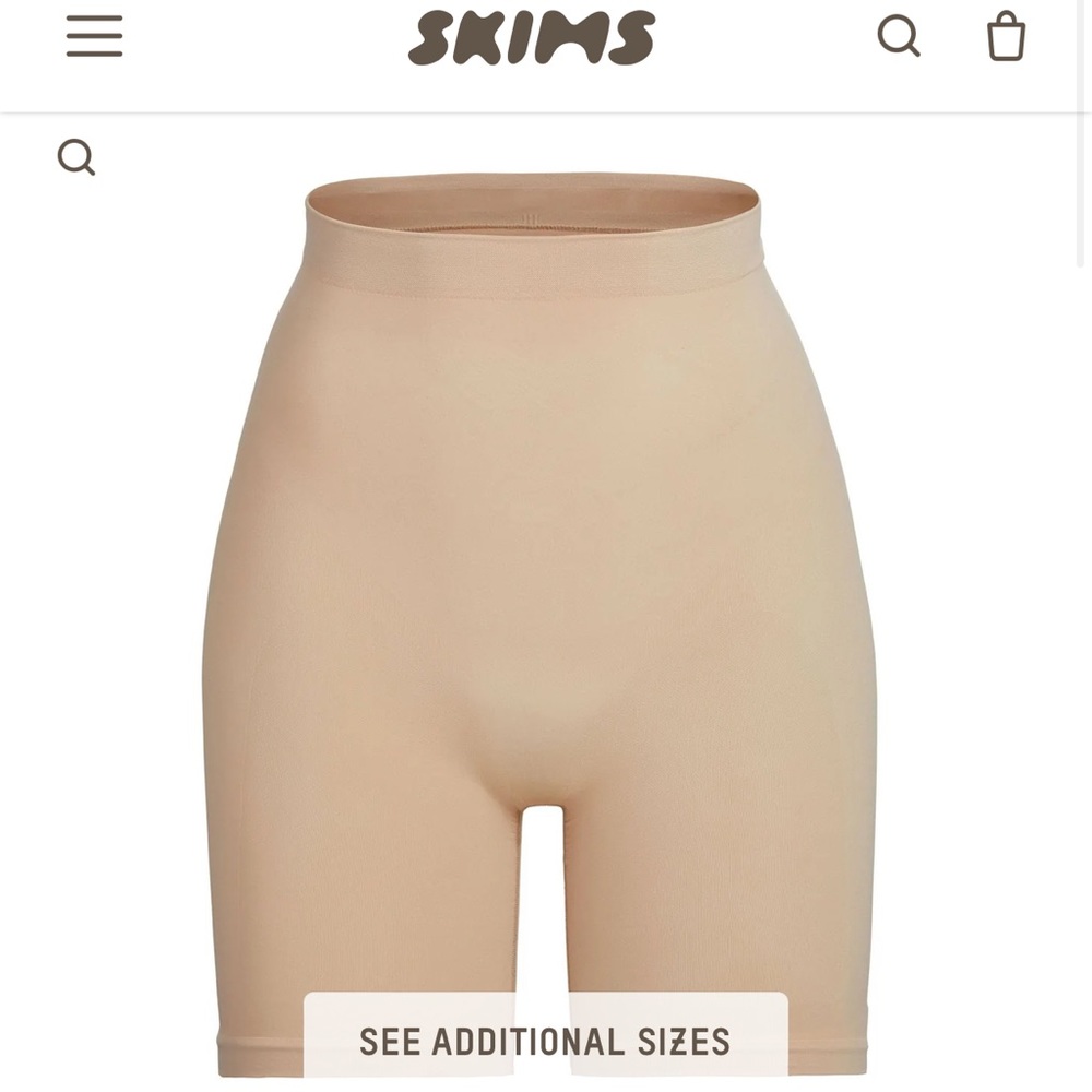 Kim K SKIMS Shapewear Shorts / SCULPTING SHORT MID THIGH W/ OPEN GUSSET